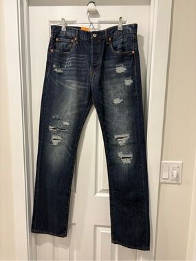 NWT Levi's 501 Men's Original Fit Straight Leg Jeans Button Fly 34x34 Y2k 2008